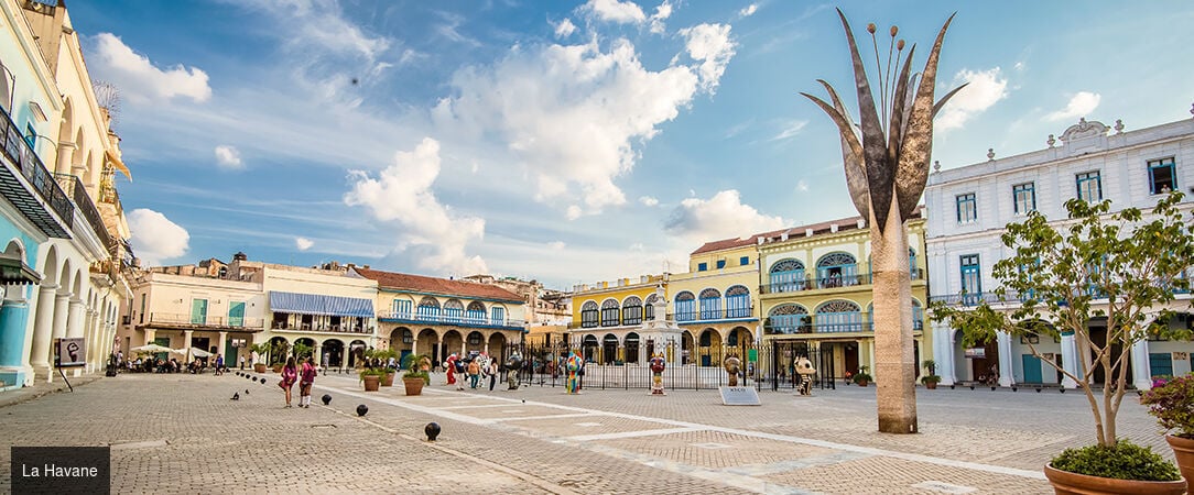 Rythmes cubains et lagons de Cayo Santa María - Combiné de 5 à 14 nuits entre l’effervescence de La Havane et les plages préservées de Cayo Santa María, pour vivre Cuba entre culture et douceur caribéenne. - Cuba : La Havane & Cayo Santa María