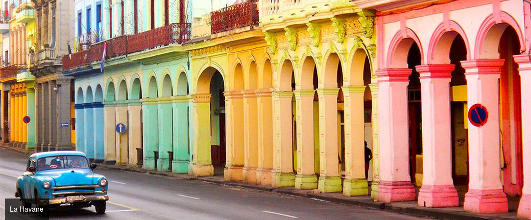 Rythmes cubains et lagons de Cayo Santa María - Combiné de 5 à 14 nuits entre l’effervescence de La Havane et les plages préservées de Cayo Santa María, pour vivre Cuba entre culture et douceur caribéenne. - Cuba : La Havane & Cayo Santa María