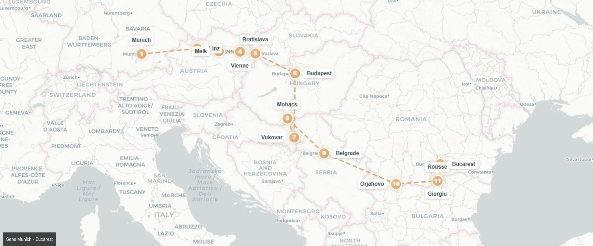 Au fil du Danube : Vienne, Budapest et les portes de fer avec Rivages du Monde - Croisière de 11 nuit au fil du Danube : Vienne, Budapest et les portes de fer avec Rivages du Monde - Le Danube
