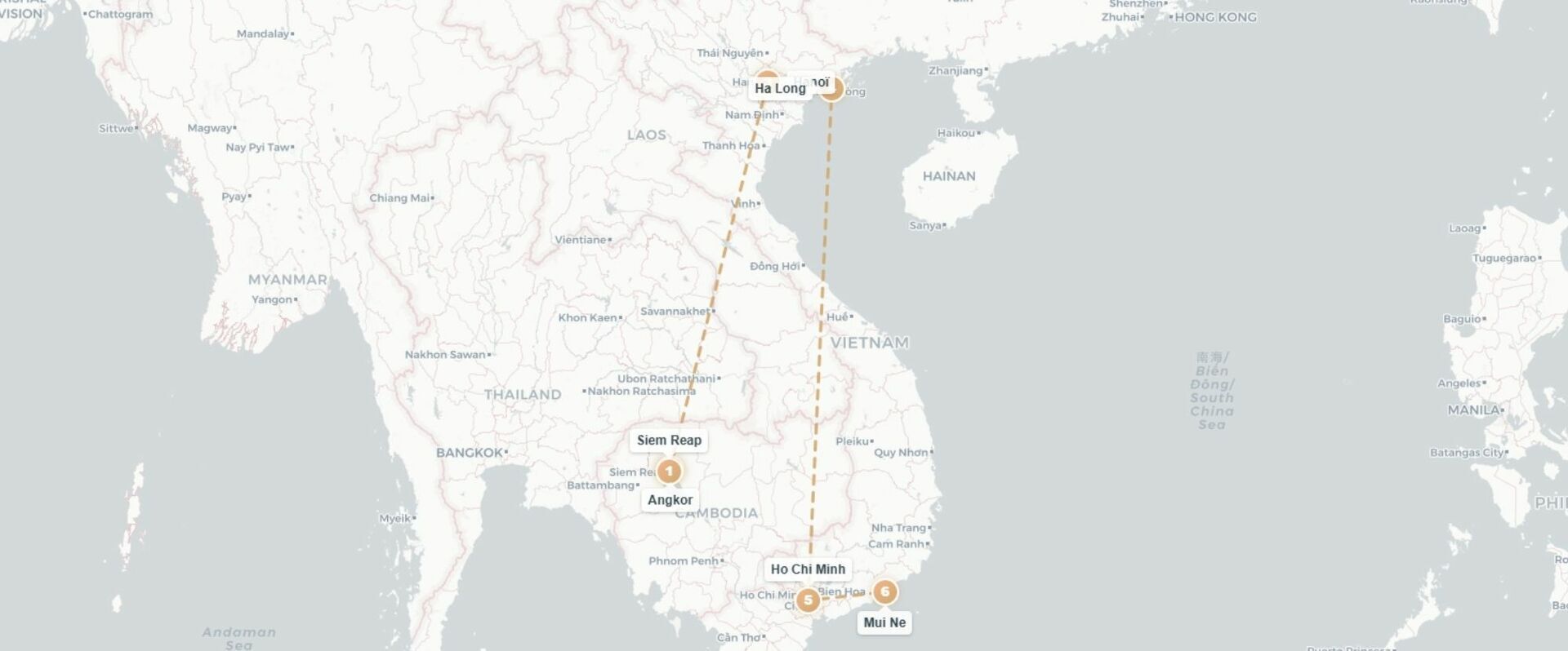 Circuit privatif : le Vietnam et le Cambodge à votre rythme - Circuit de 11 ou 14 jours entre temples mythiques d’Angkor, paysages karstiques du nord du Vietnam, croisière à Ha Long et découverte de Saigon, avec extension balnéaire possible à Mui Ne. - Vietnam & Cambodge : Siem Reap à Ho Chi Minh