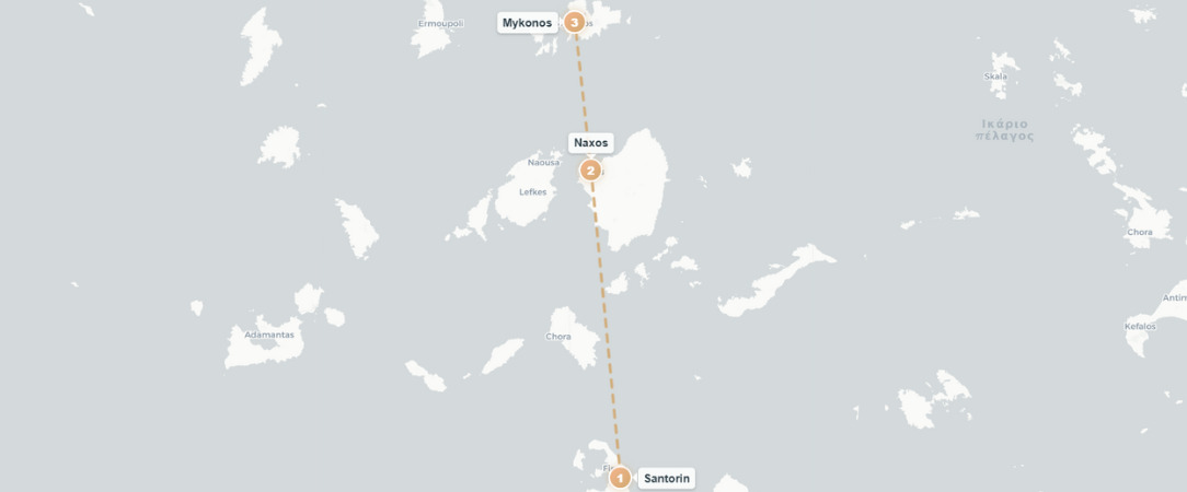Joyaux emblématiques des Cyclades - Combiné de 7, 9 ou 11 nuits entre Santorin, Naxos et Mykonos, charme insulaire, découverte de paysages d’exception et ambiances uniques. - Grèce : Santorin, Mykonos, Naxos