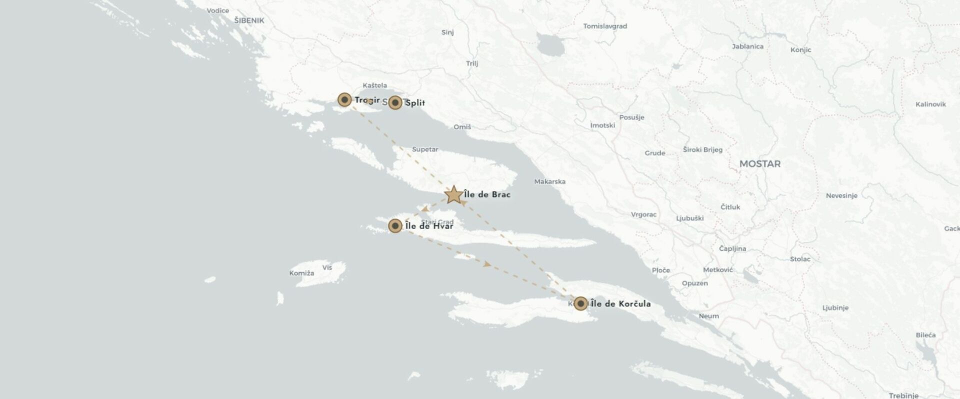 Évasion d'île en île en Croatie - Circuit individuel de 10 nuits à travers les plus belles îles dalmates et cités historiques de la côte croate. - Croatie