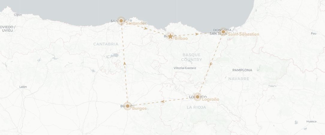 Sur les routes du nord de l’Espagne - Autotour de 6 nuits dans les régions du nord de l’Espagne, entre océan, montagnes et vignobles. - Espagne : Bilbao, Burgos, Santander