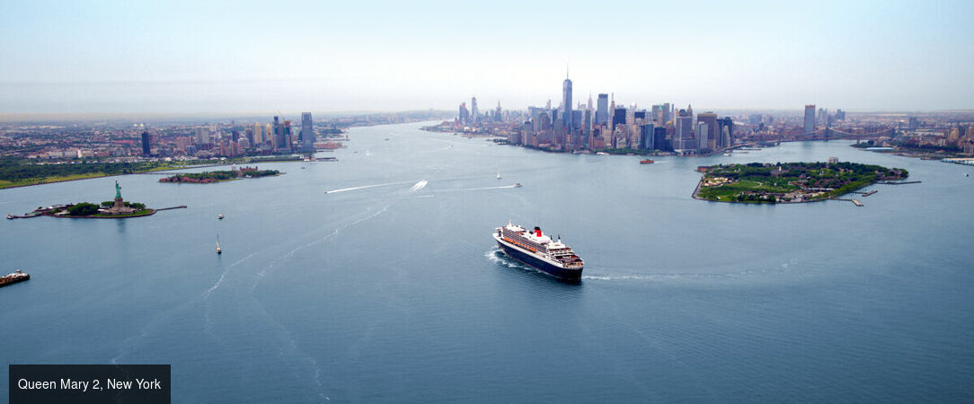 Croisière Transatlantique sur le mythique Queen Mary 2 - Croisière transatlantique de 7 nuits à bord du Queen Mary 2, entre Southampton et New York, entre élégance, culture & détente. - Transatlantique : de Londres à New York