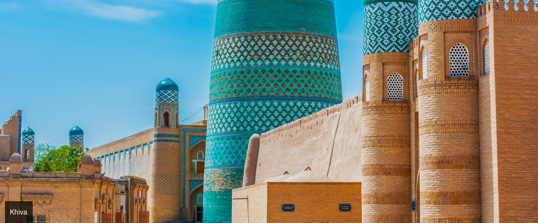 Sur la Route de la Soie, entre cités légendaires et déserts d’or - Circuit individuel de 6 à 8 nuits à la découverte des joyaux de l’Ouzbékistan, de Khiva à Samarcande, avec trajets en train, transferts inclus et immersion au cœur des grandes civilisations d’Orient. - Ouzbékistan : Khiva, Boukhara & Samarcande