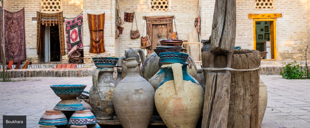 Sur la Route de la Soie, entre cités légendaires et déserts d’or - Circuit individuel de 6 à 8 nuits à la découverte des joyaux de l’Ouzbékistan, de Khiva à Samarcande, avec trajets en train, transferts inclus et immersion au cœur des grandes civilisations d’Orient. - Ouzbékistan : Khiva, Boukhara & Samarcande