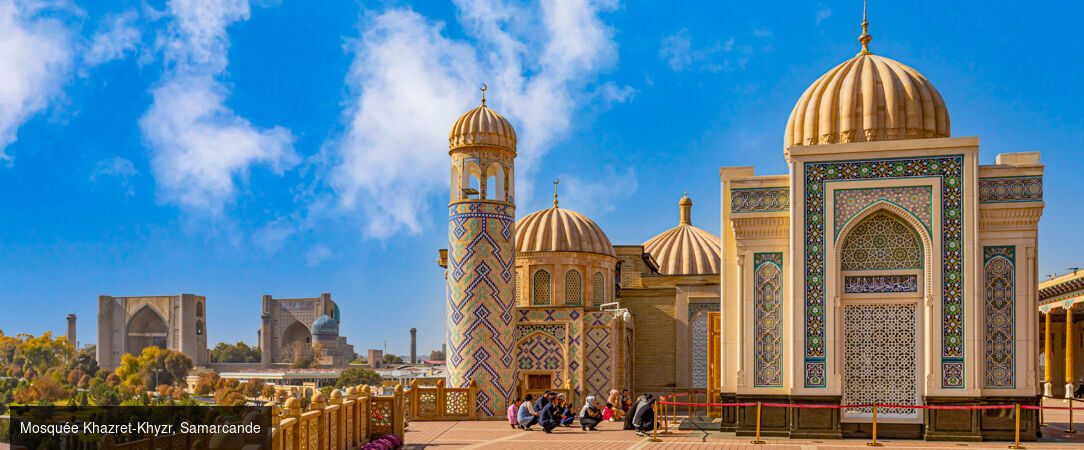 Sur la Route de la Soie, entre cités légendaires et déserts d’or - Circuit individuel de 6 à 8 nuits à la découverte des joyaux de l’Ouzbékistan, de Khiva à Samarcande, avec trajets en train, transferts inclus et immersion au cœur des grandes civilisations d’Orient. - Ouzbékistan : Khiva, Boukhara & Samarcande