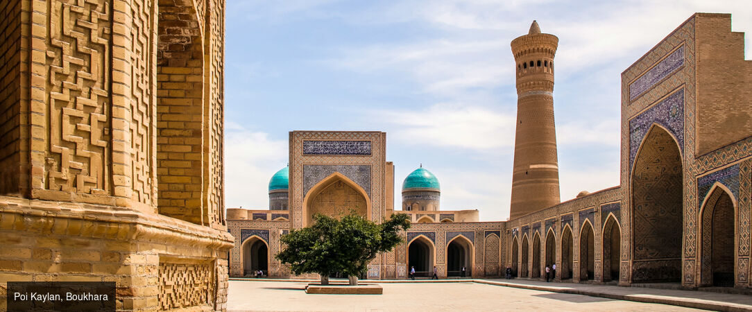 Sur la Route de la Soie, entre cités légendaires et déserts d’or - Circuit individuel de 6 à 8 nuits à la découverte des joyaux de l’Ouzbékistan, de Khiva à Samarcande, avec trajets en train, transferts inclus et immersion au cœur des grandes civilisations d’Orient. - Ouzbékistan : Khiva, Boukhara & Samarcande