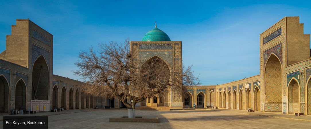 Sur la Route de la Soie, entre cités légendaires et déserts d’or - Circuit individuel de 6 à 8 nuits à la découverte des joyaux de l’Ouzbékistan, de Khiva à Samarcande, avec trajets en train, transferts inclus et immersion au cœur des grandes civilisations d’Orient. - Ouzbékistan : Khiva, Boukhara & Samarcande