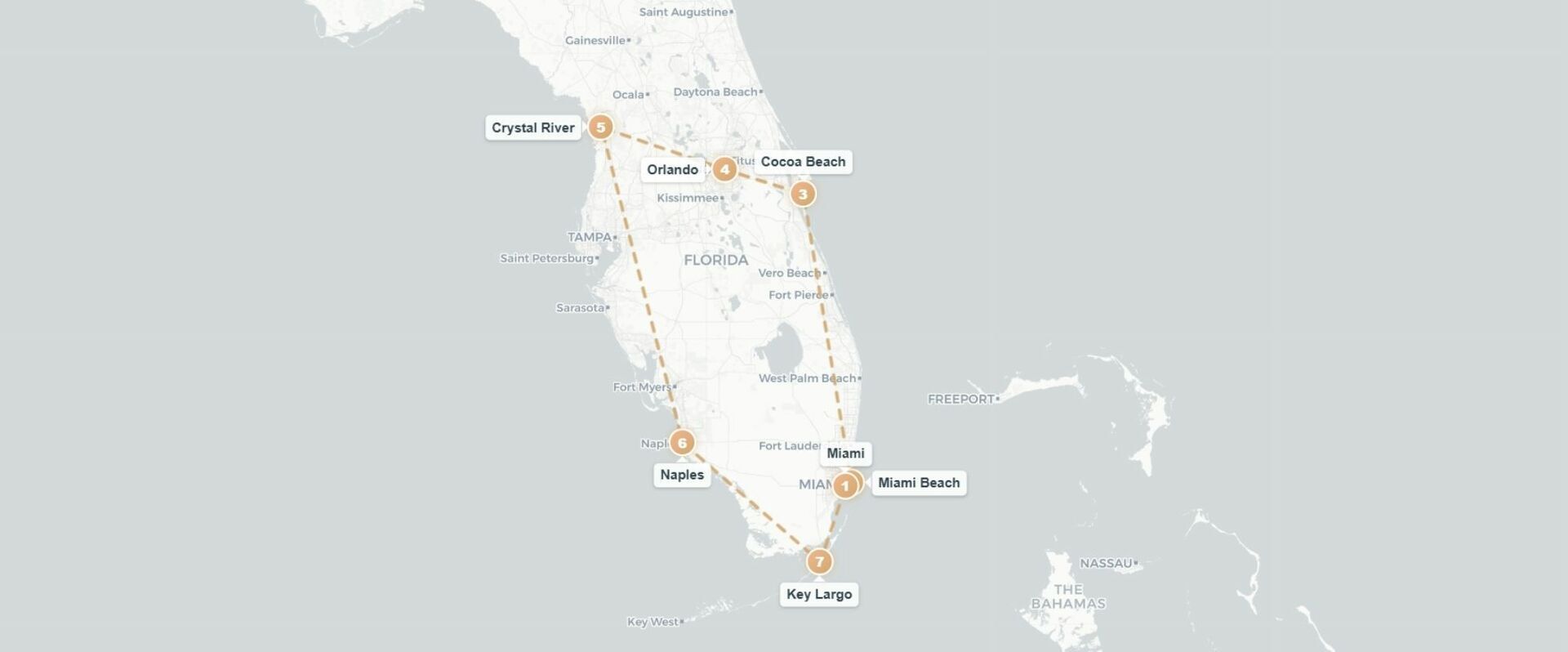 Voyage au cœur des merveilles de Floride - Autotour de 14 nuits à travers la Floride, entre plages mythiques, parcs à thème et nature sauvage. - États-Unis : de Miami à Key Largo