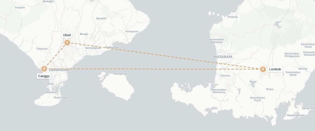 L'Indonésie en 3 étapes reposantes - Combiné de 7 à 18 nuits d'Ubud à Canggu en passant par Lombok, l'Indonésie en trois étapes détente et plaisir. - Indonésie : Bali & Lombok