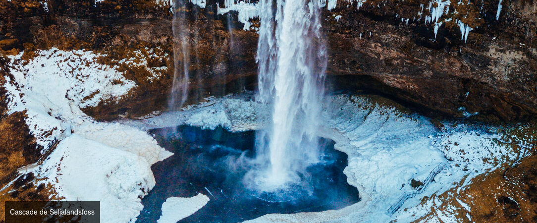 Magie boréale en terres islandaises - Circuit accompagné de 8 jours à la découverte des cascades, glaciers et geysers de l’Islande, avec nuits dédiées à l’observation des aurores boréales. - Islande : Côte Sud & Reykjavik