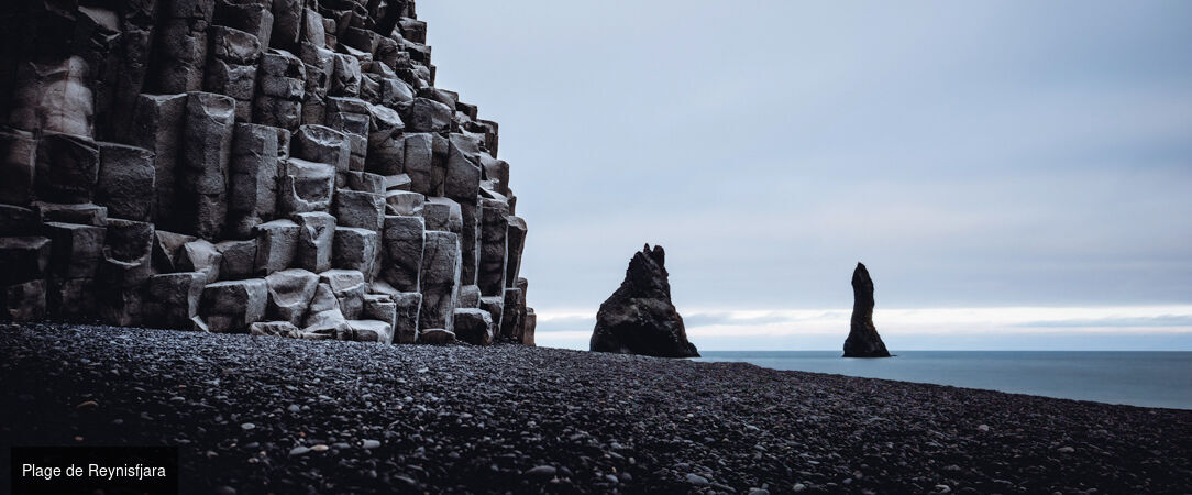 Magie boréale en terres islandaises - Circuit accompagné de 8 jours à la découverte des cascades, glaciers et geysers de l’Islande, avec nuits dédiées à l’observation des aurores boréales. - Islande : Côte Sud & Reykjavik