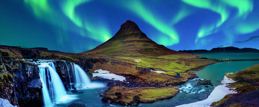 Magie boréale en terres islandaises - Circuit accompagné de 8 jours à la découverte des cascades, glaciers et geysers de l’Islande, avec nuits dédiées à l’observation des aurores boréales. - Islande : Côte Sud & Reykjavik