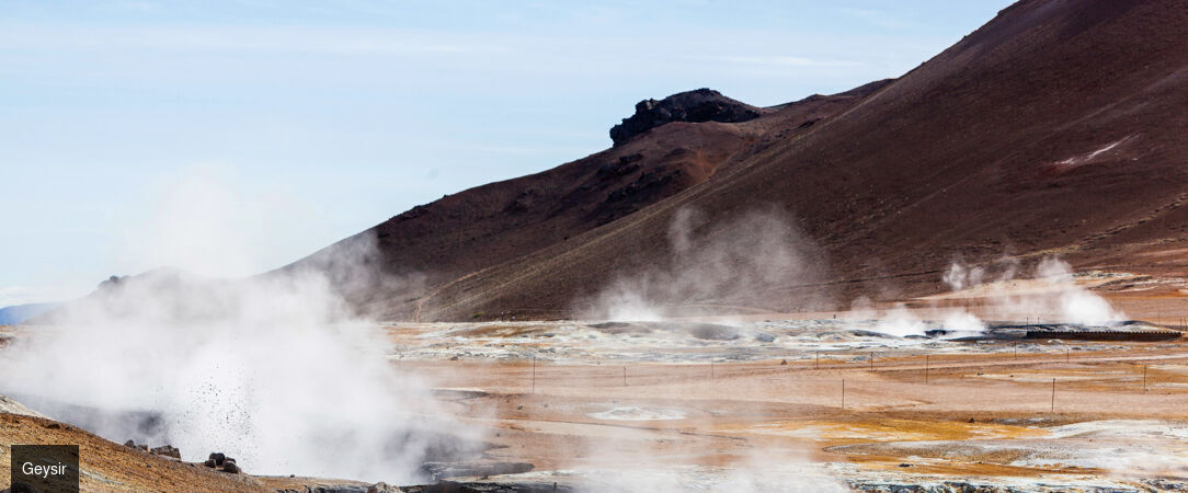 Magie boréale en terres islandaises - Circuit accompagné de 8 jours à la découverte des cascades, glaciers et geysers de l’Islande, avec nuits dédiées à l’observation des aurores boréales. - Islande : Côte Sud & Reykjavik