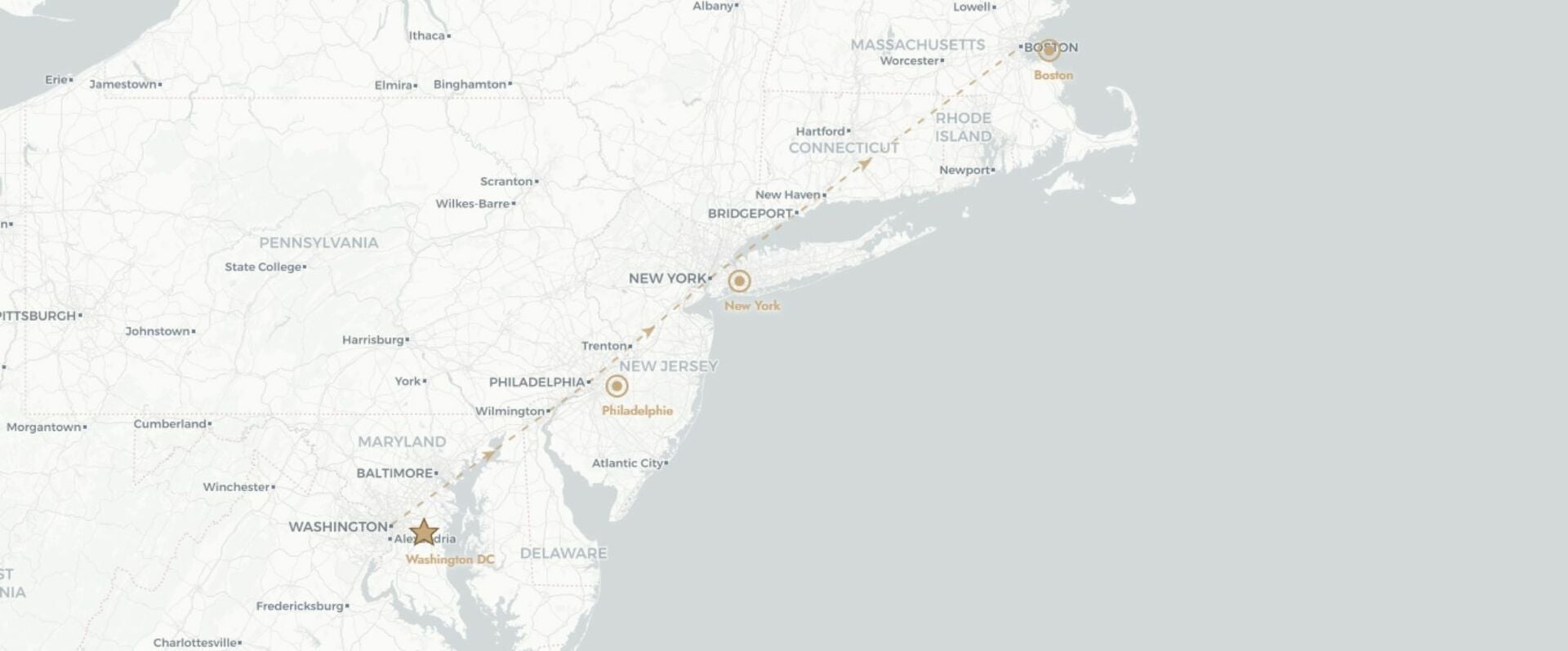 Cap sur l'Est Américain en train - Circuit de 10 jours en train à travers quatre villes légendaires de la côte Est américaine, entre histoire, culture et énergie urbaine. - États-Unis : Washington, Philadelphie, New York & Boston