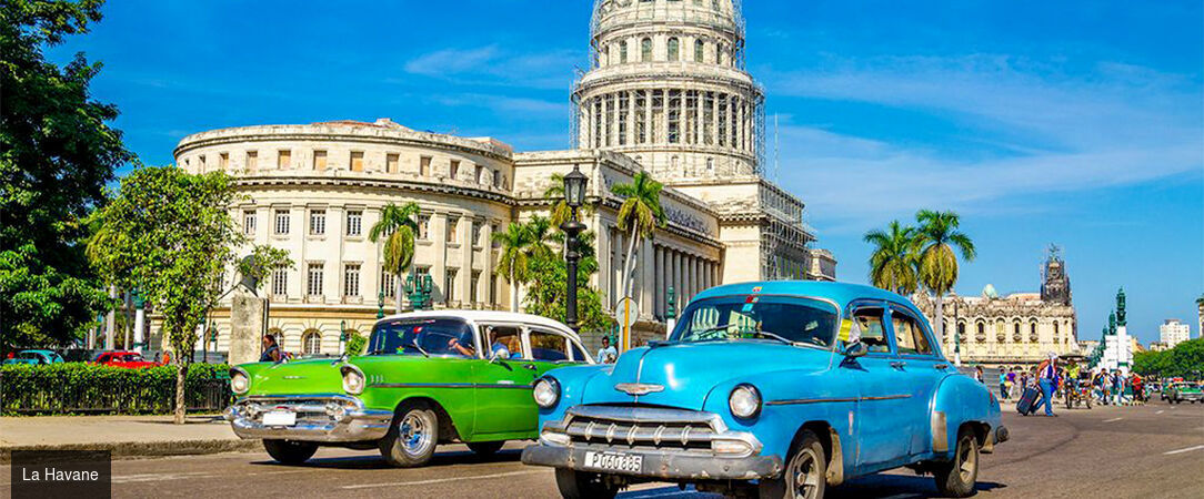 De la magie de La Havane aux perles des Caraïbes en hôtels Adults only - Un combiné magnifique de 7 à 14 nuits, entre effervescence colorée de La Havane et douceur envoûtante des plages de Cayo Santa María. - Cuba : La Havane & Cayo Santa María