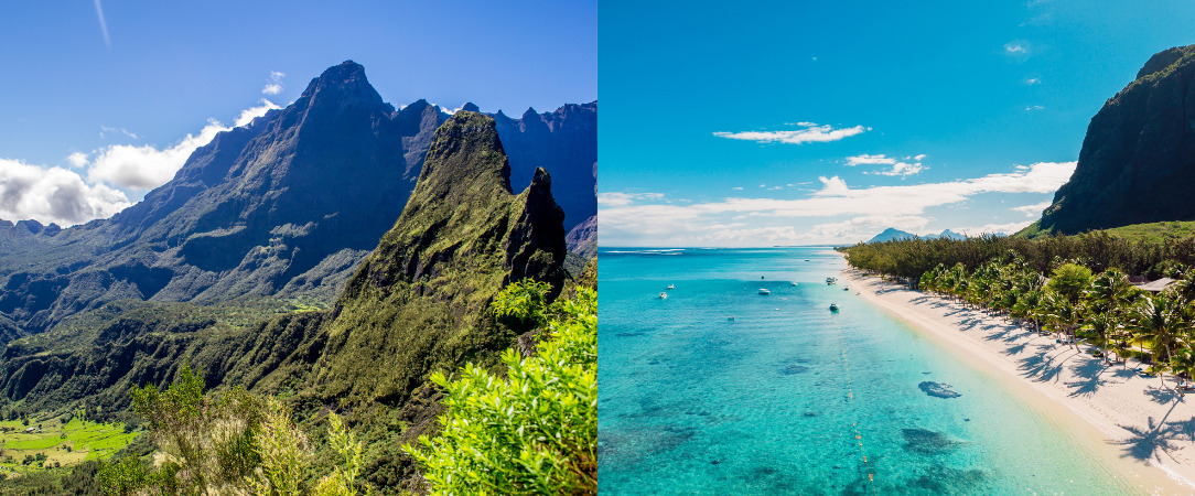 La Réunion & l’Île Maurice, entre sommets et lagons - Combiné de 8 à 10, 12 ou 14 nuits, un voyage magique qui relie deux magnifiques îles : volcans, traditions créoles, lagons turquoise et douceur de vivre. - Île de la Réunion & Île Maurice