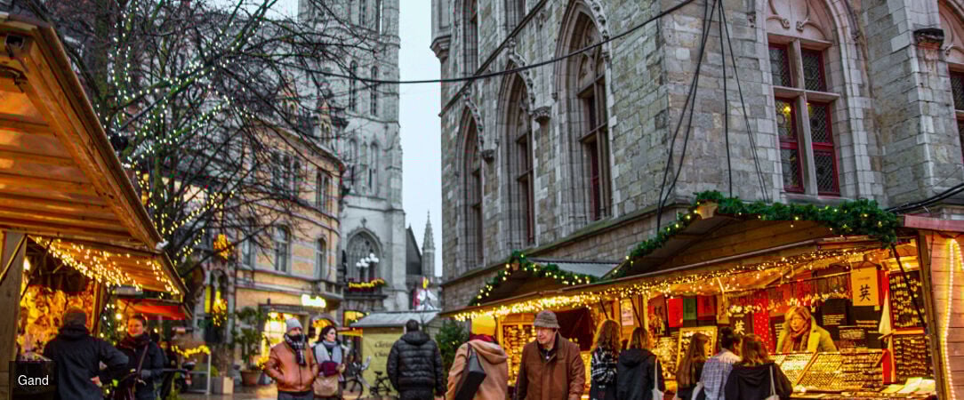 Flandre – Croisière enchantée de Noël - Croisière de 3 nuits dans les Flandres belges, entre Bruges et Gand, au fil des canaux et des marchés de Noël illuminés. - Belgique : Bruges et Gand