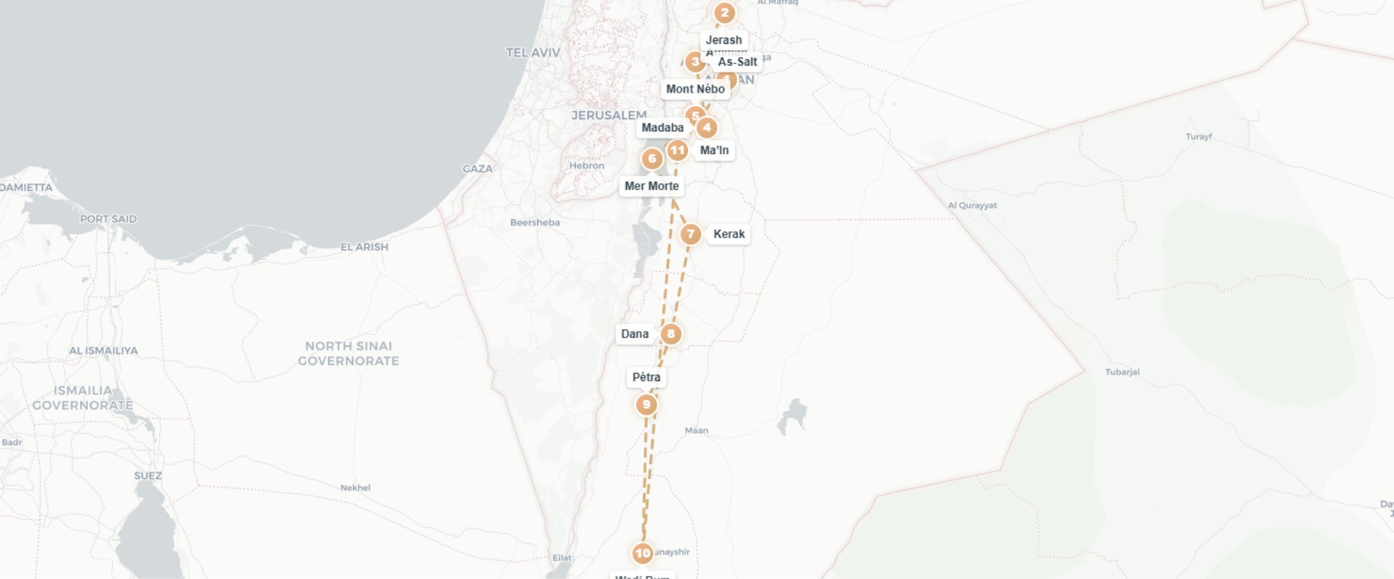 À la découverte de la Jordanie en 4* et 5* - Circuit privatif de 7 ou 8 nuits à la découverte des icônes jordaniennes, des hauts lieux bibliques à Pétra, jusqu’aux étendues grandioses du Wadi Rum. - Jordanie : Amman, Pétra, Wadi Rum & Mer Morte