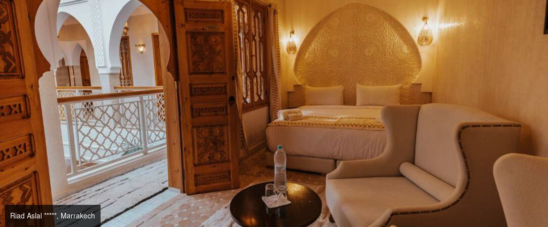 Escapade marocaine, de Marrakech au Sahara - Circuit privatif de 7 nuits, de Marrakech aux dunes dorées de Merzouga, entre kasbahs, vallées, palmeraies et nuit sous les étoiles. - Maroc : Marrakech, Ouarzazate & Sahara