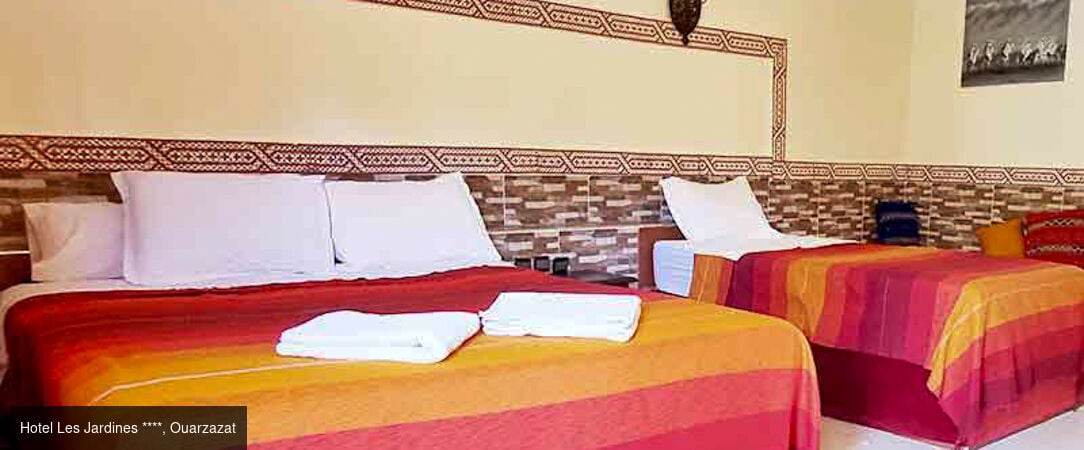 Escapade marocaine, de Marrakech au Sahara - Circuit privatif de 7 nuits, de Marrakech aux dunes dorées de Merzouga, entre kasbahs, vallées, palmeraies et nuit sous les étoiles. - Maroc : Marrakech, Ouarzazate & Sahara
