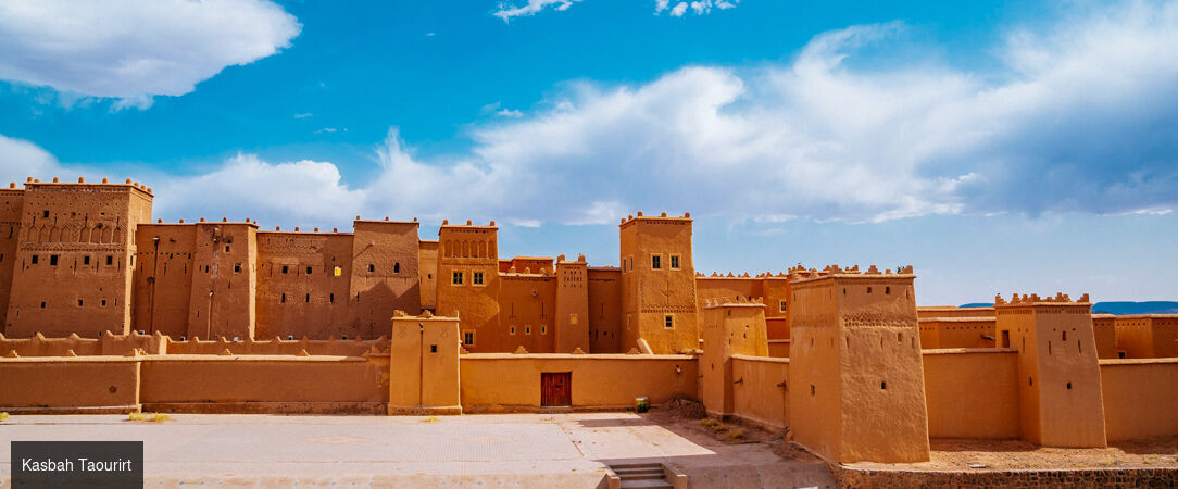 Escapade marocaine, de Marrakech au Sahara - Circuit privatif de 7 nuits, de Marrakech aux dunes dorées de Merzouga, entre kasbahs, vallées, palmeraies et nuit sous les étoiles. - Maroc : Marrakech, Ouarzazate & Sahara