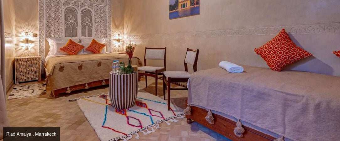 Escapade marocaine, de Marrakech au Sahara - Circuit privatif de 7 nuits, de Marrakech aux dunes dorées de Merzouga, entre kasbahs, vallées, palmeraies et nuit sous les étoiles. - Maroc : Marrakech, Ouarzazate & Sahara