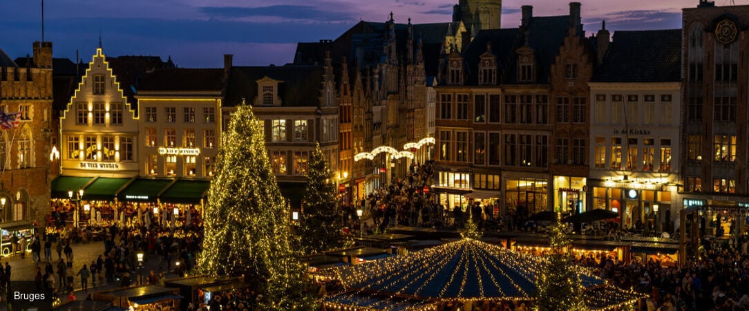 Flandre – Croisière enchantée de Noël - Croisière de 3 nuits dans les Flandres belges, entre Bruges et Gand, au fil des canaux et des marchés de Noël illuminés. - Belgique : Bruges & Gand