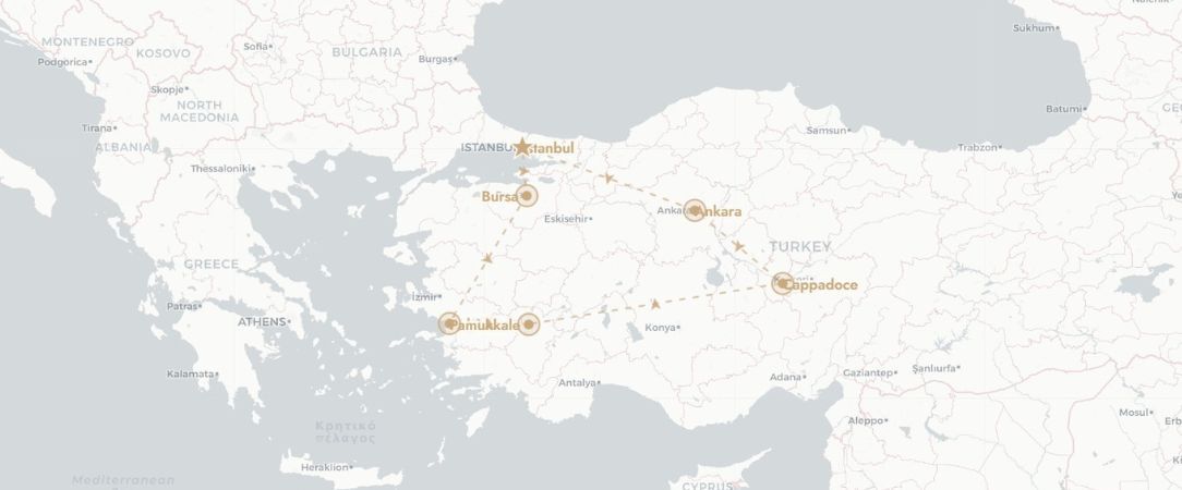 Splendeurs de Turquie, entre histoire & merveilles naturelles - Circuit groupé de 7 nuits à la découverte des sites mythiques de la Turquie, d’Istanbul à la Cappadoce, entre héritage ottoman et paysages féeriques. - Turquie : d'Istanbul à Kusadasi