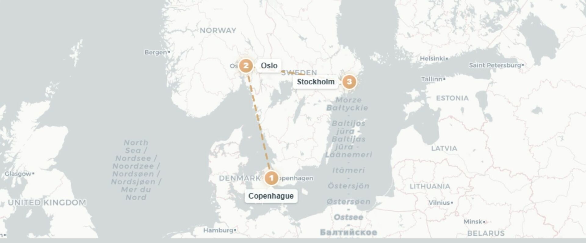 Les capitales scandinaves en train et en croisière - Circuit de 7 nuits en train et en croisière : les trois capitales nordiques, la nature norvégienne et le charme de la Suède. - Scandinavie : Copenhague, Oslo, Stockholm