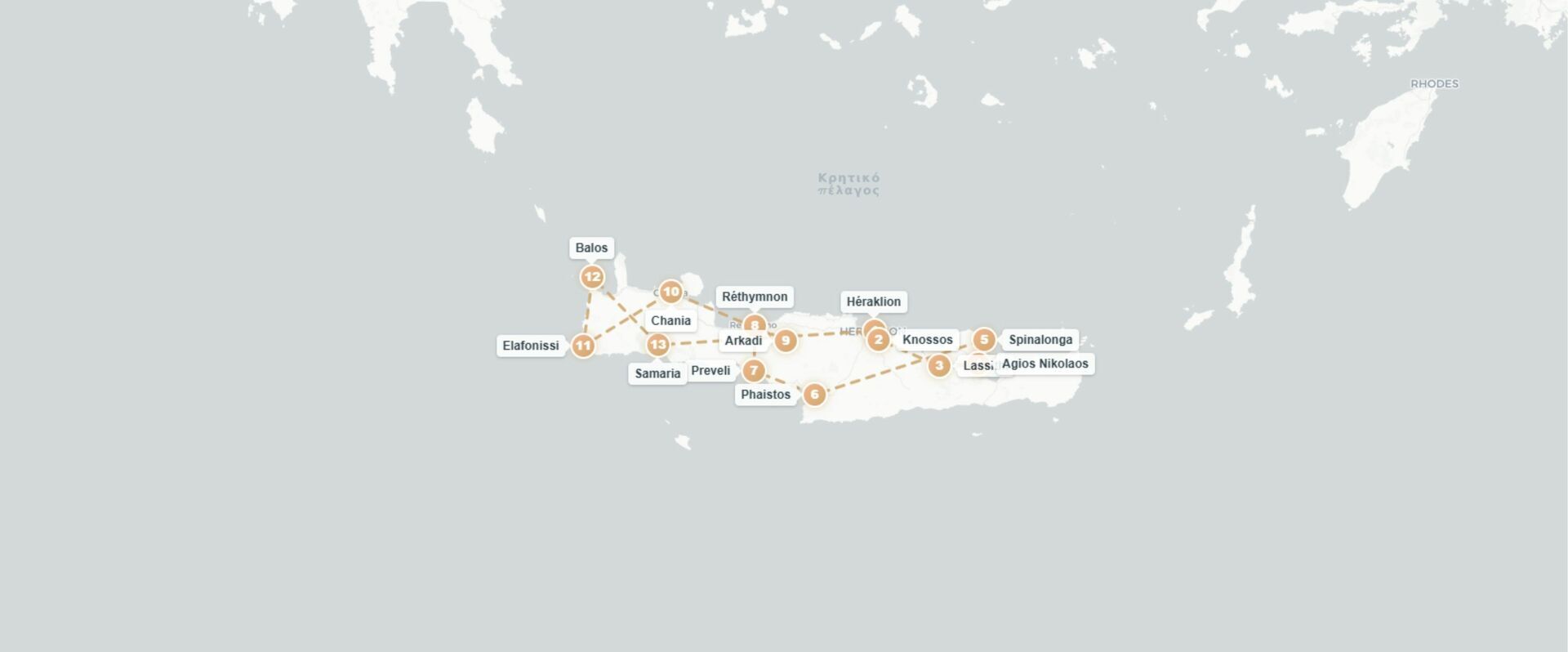 La Crète d’Est en Ouest - Autotour de 7 ou 10 nuits à travers les régions phares de l’Est et de l’Ouest crétois. - Crète : Réthymnon, Héraklion, Agios Nikolaos & La Canée