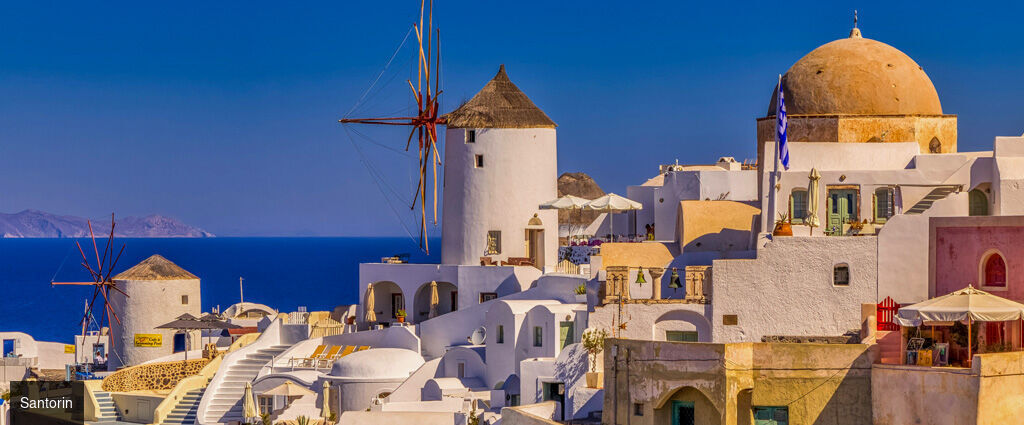 Joyaux emblématiques des Cyclades - Combiné de 7, 9 ou 11 nuits entre Santorin, Naxos et Mykonos, charme insulaire, découverte de paysages d’exception et ambiances uniques. - Grèce : Santorin, Mykonos, Naxos