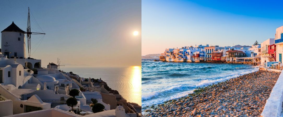 Joyaux emblématiques des Cyclades - Combiné de 7, 9 ou 11 nuits entre Santorin, Naxos et Mykonos, charme insulaire, découverte de paysages d’exception et ambiances uniques. - Grèce : Santorin, Mykonos, Naxos