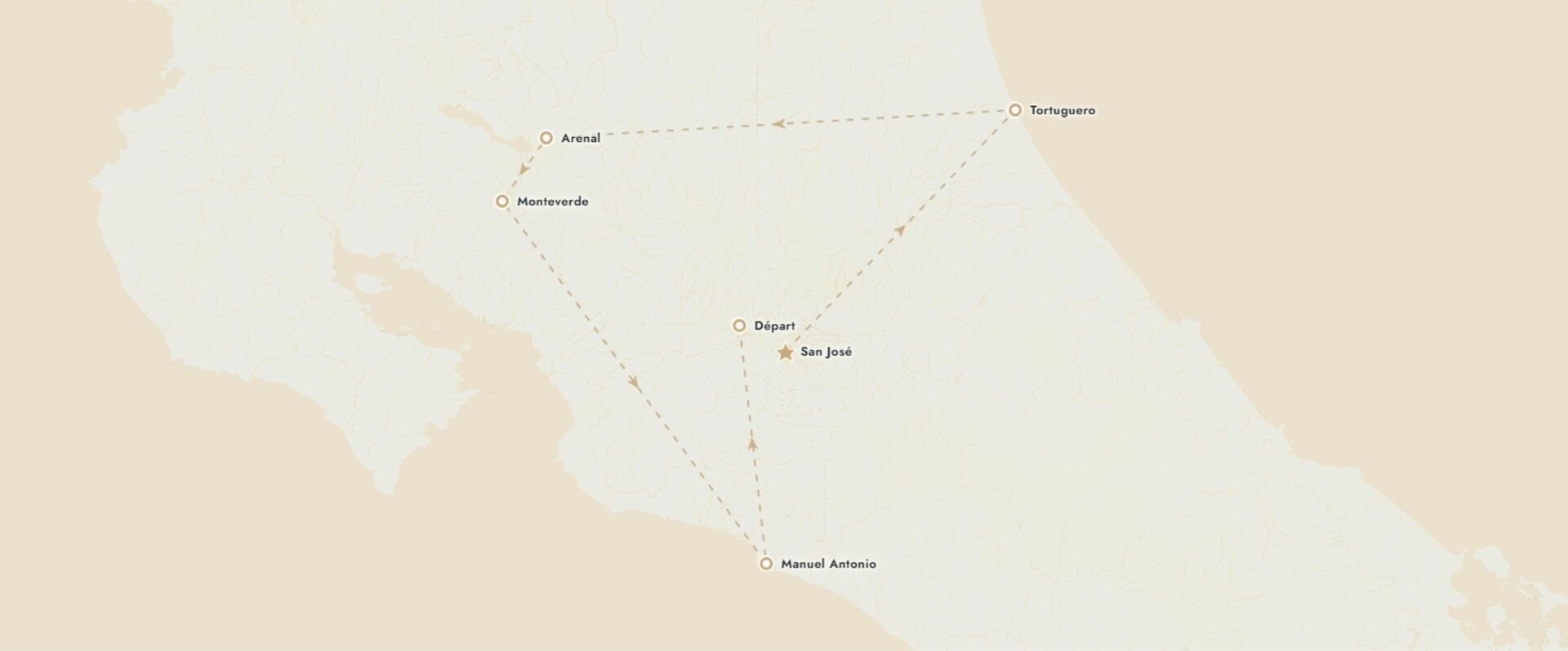 La route Pura Vida, du cœur tropical au Pacifique - Circuit de 7, 9 ou 11 nuits au Costa Rica, entre forêts luxuriantes, canaux tropicaux, volcans majestueux et plages du Pacifique. - Costa Rica : Tortuguero, Arenal & Manuel Antonio