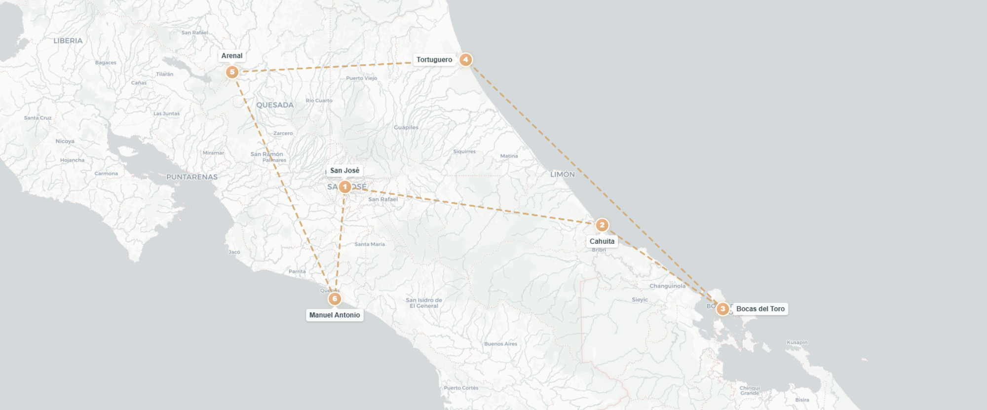 De l’essence tropicale du Costa Rica aux trésors de Bocas del Toro, au Panama - Un circuit de 12 ou 14 nuits entre le Costa Rica et le Panama, mêlant plages caraïbes, parcs nationaux emblématiques et immersion tropicale, de San José à Manuel Antonio. - Costa Rica & Panama : San José, Bocas del Toro, Manuel Antonio