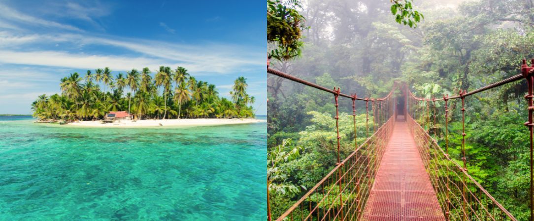 De l’essence tropicale du Costa Rica aux trésors de Bocas del Toro, au Panama - Un circuit de 12 ou 14 nuits entre le Costa Rica et le Panama, mêlant plages caraïbes, parcs nationaux emblématiques et immersion tropicale, de San José à Manuel Antonio. - Costa Rica & Panama : San José, Bocas del Toro, Manuel Antonio