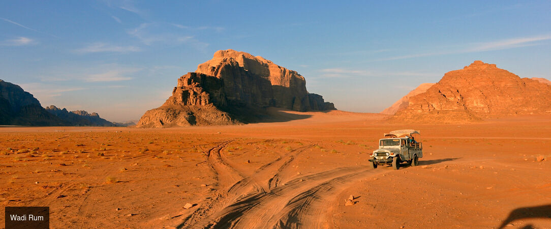 Paysages mythiques de la Jordanie - Circuit groupé de 7 nuits entre cités antiques, désert et rivages. - Jordanie : Amman, Pétra, Wadi Rum, Aqaba & Mer Morte