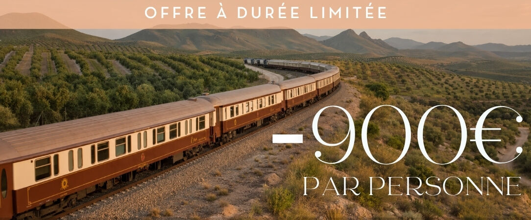 Le Train Al Andalus, joyau ferroviaire d’Espagne - Voyage en train de 6 nuits à bord de l’Al Ándalus, au fil des grandes cités historiques d’Andalousie et de Castille - Espagne : Andalousie & Castille