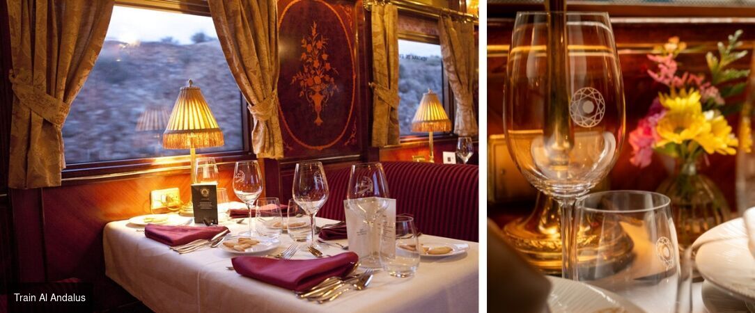 Le Train Al Andalus, joyau ferroviaire d’Espagne - Voyage en train de 6 nuits à bord de l’Al Ándalus, au fil des grandes cités historiques d’Andalousie et de Castille - Espagne : Andalousie & Castille