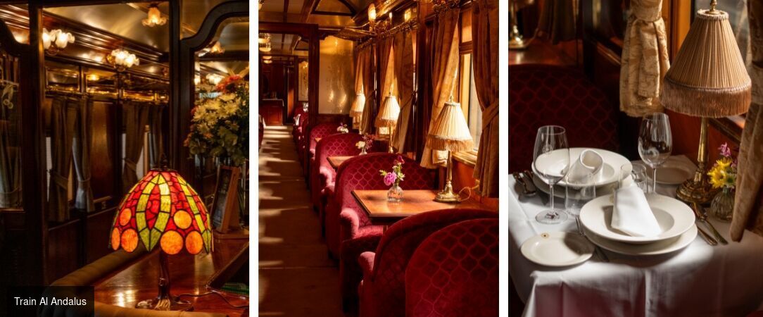 Le Train Al Andalus, joyau ferroviaire d’Espagne - Voyage en train de 6 nuits à bord de l’Al Ándalus, au fil des grandes cités historiques d’Andalousie et de Castille - Espagne : Andalousie & Castille