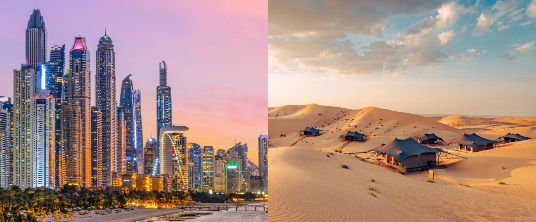 Séjour à Dubaï & nuit d’exception dans le désert - Circuit de 5 ou 6 nuits à Dubaï, entre séjour urbain et expérience immersive dans le désert émirati. - Émirats arabes unis : Dubaï & désert d’Al Marmoom