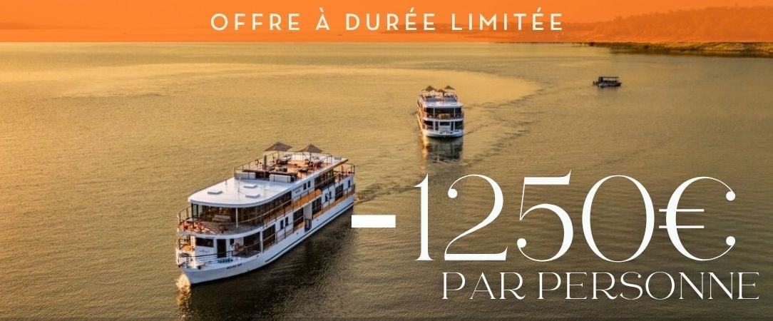 Safari-croisière au fil du Zambèze - Croisière-safari de 8 nuits en Afrique australe ; parcs mythiques de Chobé et de Matusadona, traditions namibiennes et paysages grandioses des chutes Victoria. - Afrique australe