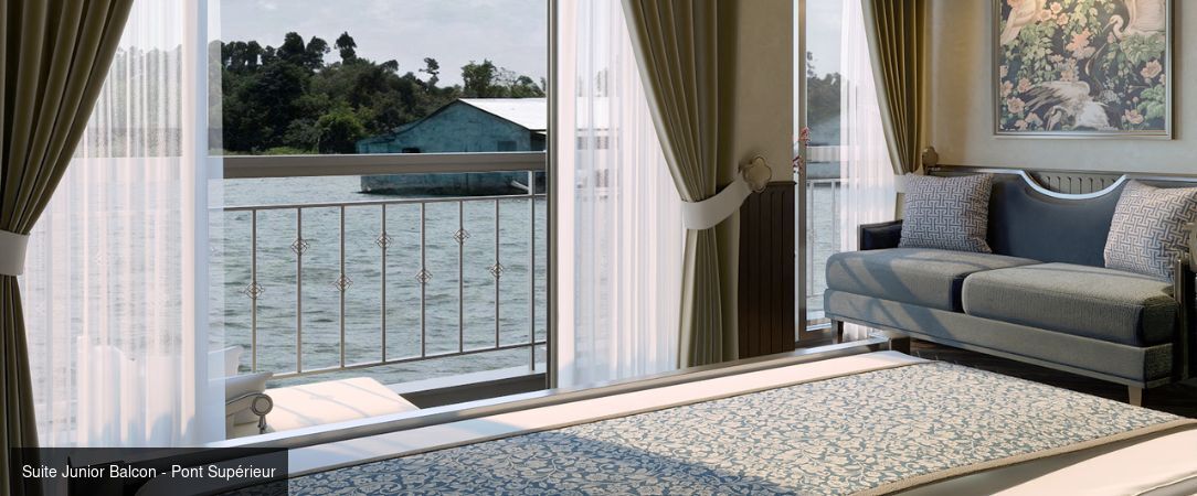 Le Mékong, rêve et élégance avec Rivages du Monde ★★★★★ - Croisière de 11 nuits entre le Cambodge et le Vietnam à bord du R/V Mekong Romance *****, de Saïgon aux temples d’Angkor ou d’Angkor à Saïgon. - Cambodge & Vietnam : Angkor, Mékong & Saïgon