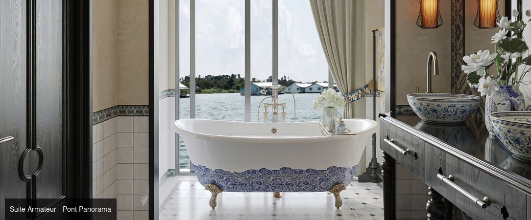 Le Mékong, rêve et élégance avec Rivages du Monde ★★★★★ - Croisière de 11 nuits entre le Cambodge et le Vietnam à bord du Mekong Romance *****, de Saïgon aux temples d’Angkor ou d’Angkor à Saïgon. - Cambodge & Vietnam : Angkor, Mékong & Saïgon