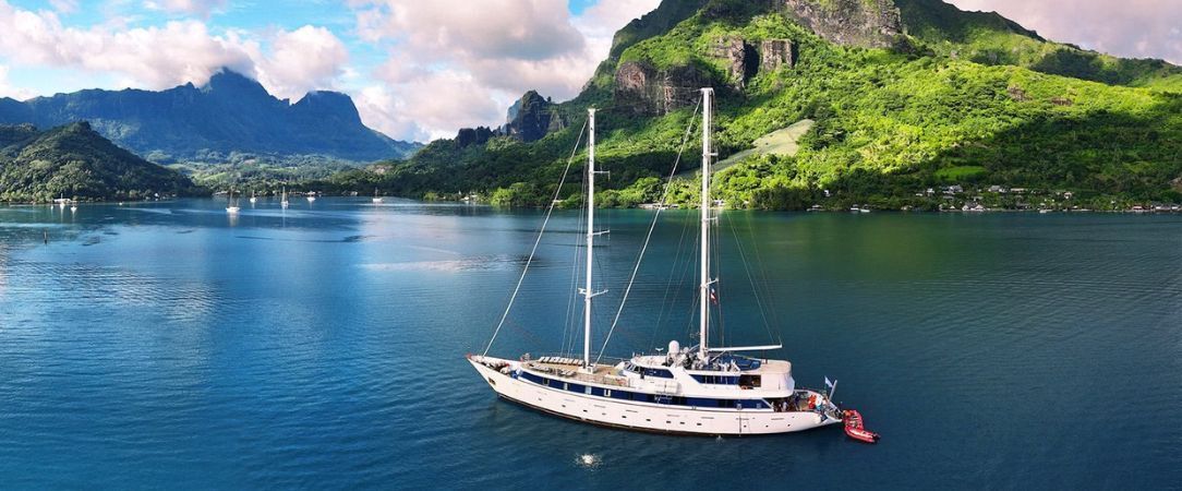 Croisière en Polynésie Française à bord du M/S Panorama II - Croisière de 7 nuits en Polynésie française à bord du M/S Panorama II, à la découverte de Tahiti, Moorea, Bora Bora et des îles de la Société, en pension complète. - Tahiti et les îles de la Polynésie française
