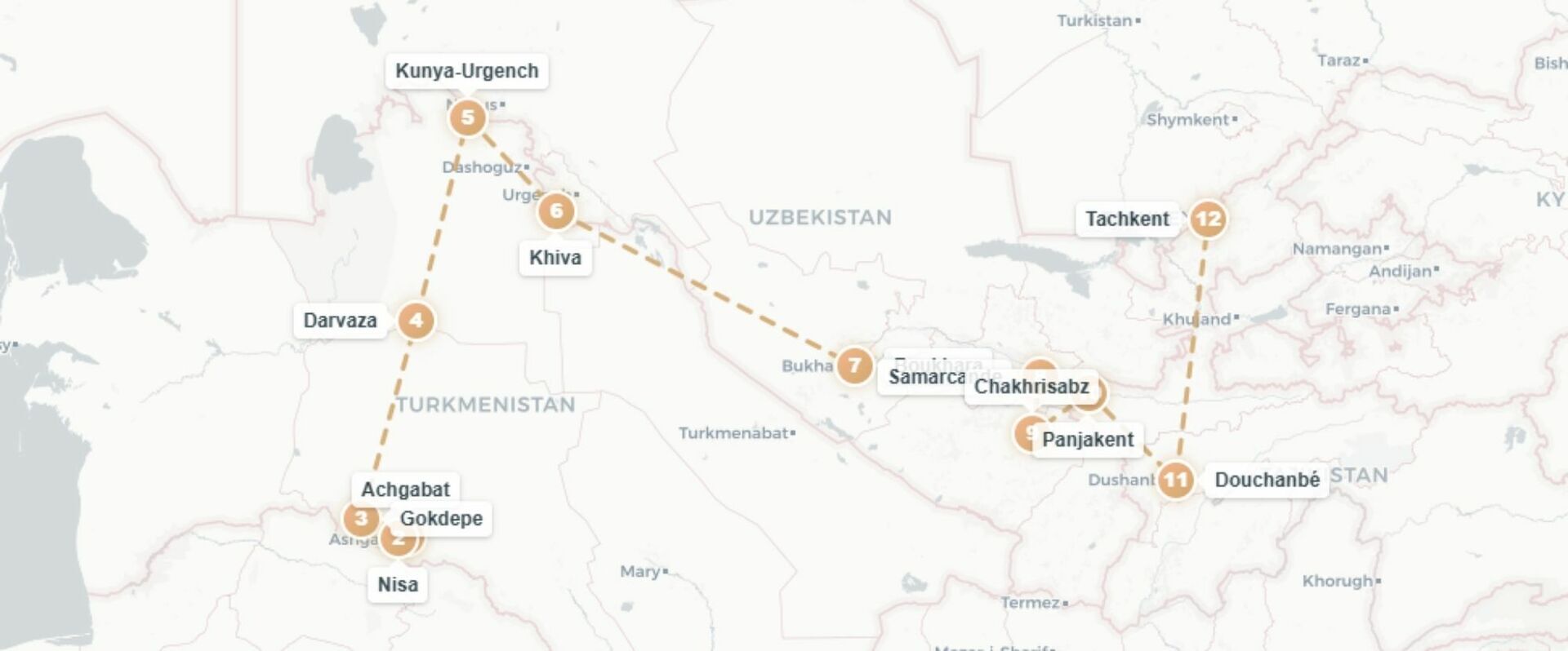 Une valse à trois Stans - Circuit de 17 jours en Asie centrale : une grande traversée culturelle sur les routes légendaires du Turkménistan, de l’Ouzbékistan et du Tadjikistan. - Turkménistan, Ouzbékistan & Tadjikistan