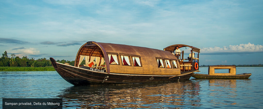 Sérénade du Mékong avec croisière à bord d'un Sampan privatisé - Circuit privatif : un voyage raffiné au fil de l’eau, entre charme authentique, nature luxuriante et traditions vietnamiennes. - Vietnam