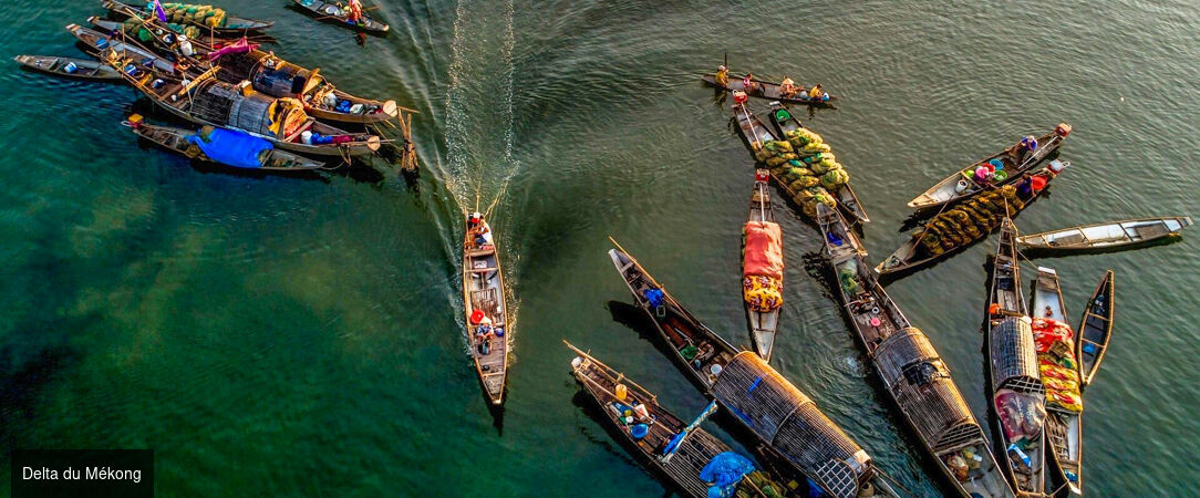 Sérénade du Mékong avec croisière à bord d'un Sampan privatisé - Circuit privatif : un voyage raffiné au fil de l’eau, entre charme authentique, nature luxuriante et traditions vietnamiennes. - Vietnam