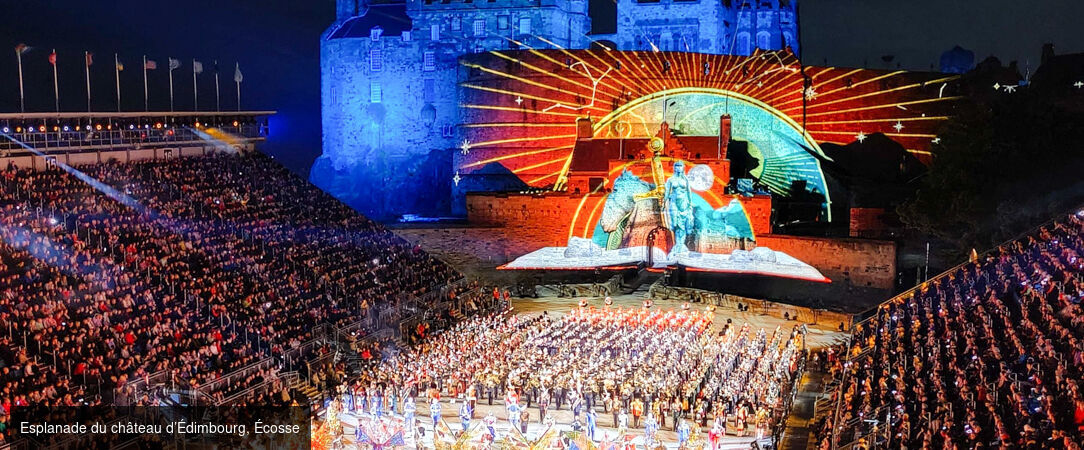 Édimbourg en fanfare – Royal Military Tattoo - Vivez l’émotion du Royal Edinburgh Military Tattoo au cœur de l’été écossais, face au château illuminé. - Édimbourg, Royaume-Uni